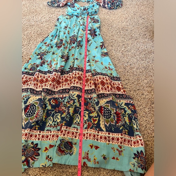 Free People Bali Citrus Skies Jumpsuit Romper Aegean Sea XS - Picture 11 of 12